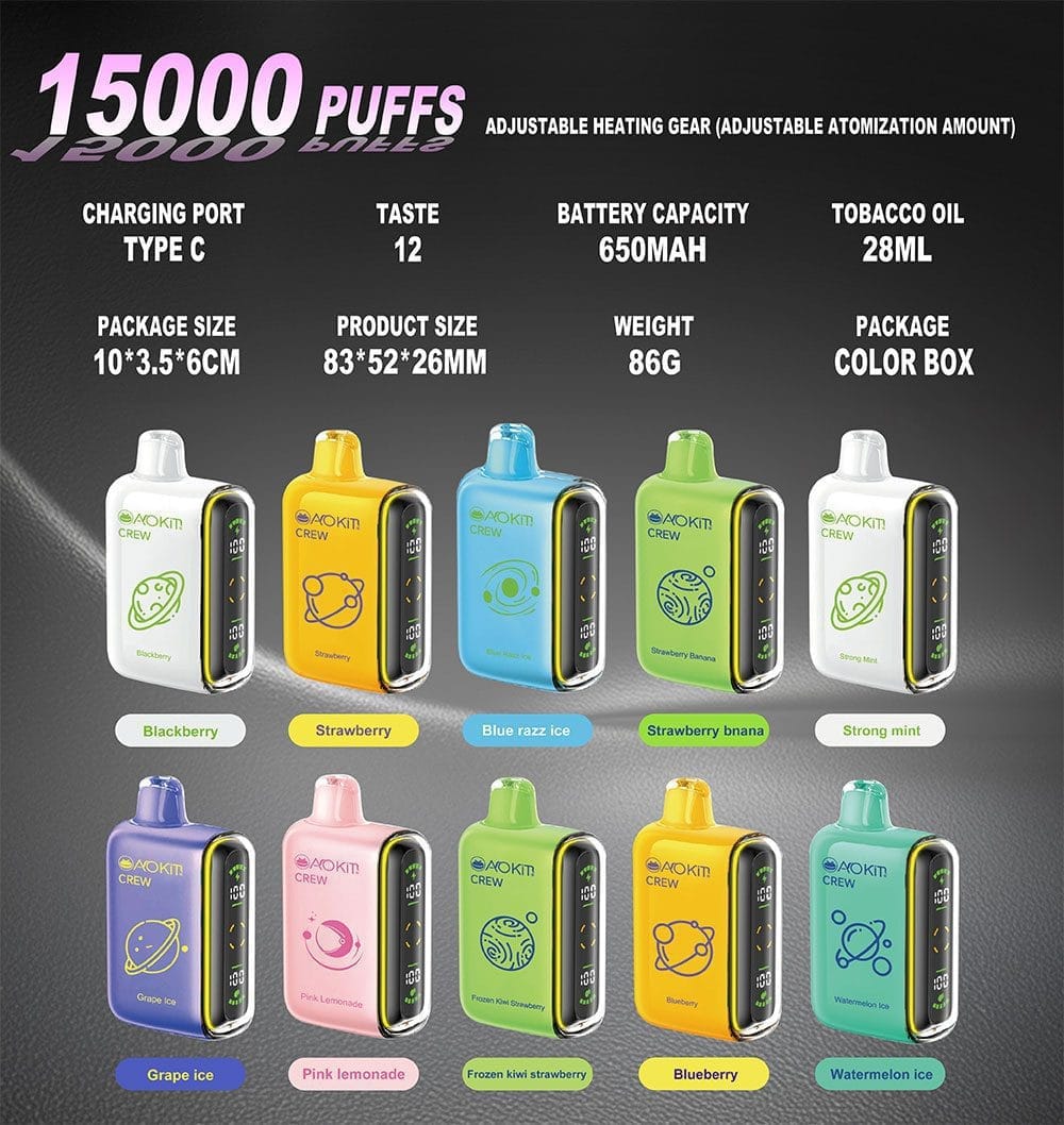 Aokit Vape New Quicksand Model 15000 Puffs all smovape (2)