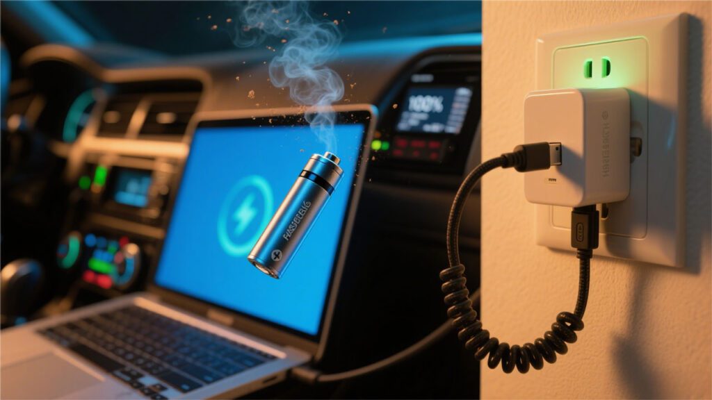 Tips for storing vape batteries when charging from laptops or cars smovape