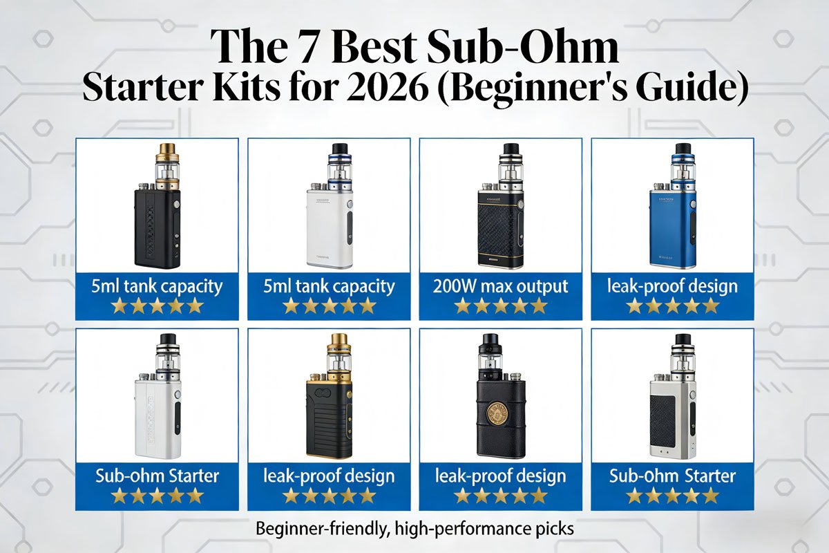 The 7 Best Sub-Ohm Starter Kits for 2026 (Beginner’s Guide)