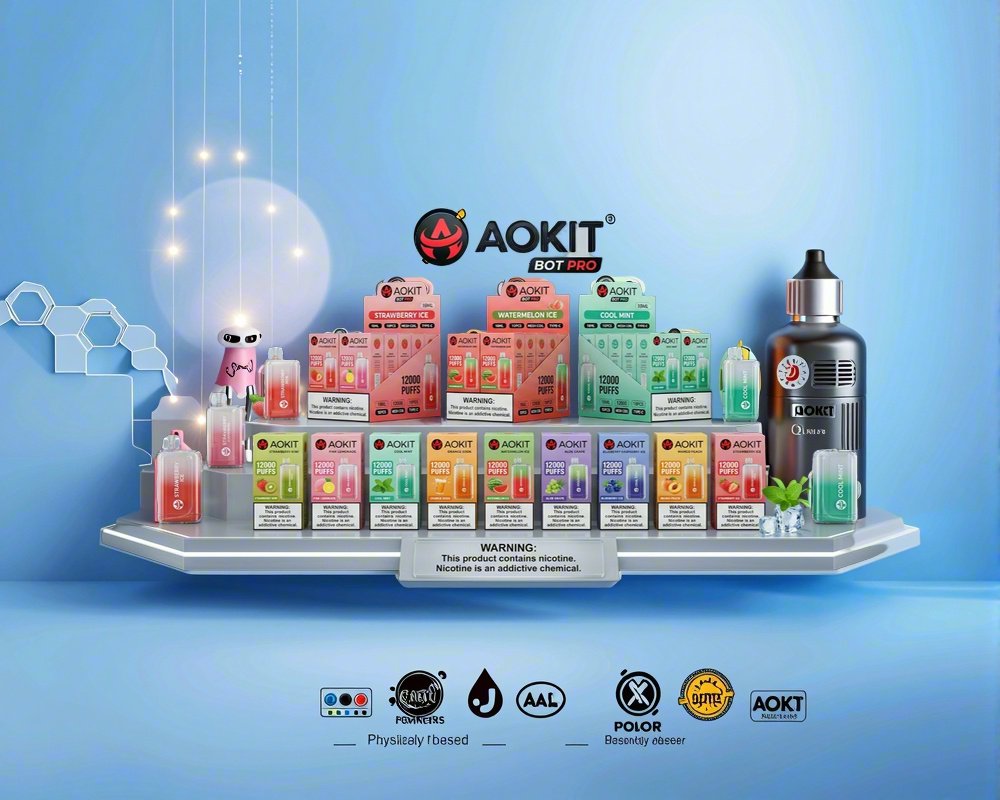 Aokit bot pro 12000 PUFFS Rechargeable Disposable Vapes Wholesale