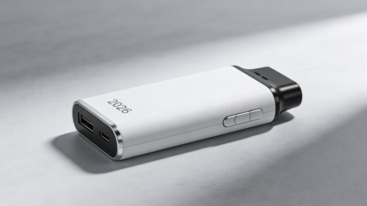 A modern vape kit from the 2026 collection displayed on a minimalist surface.