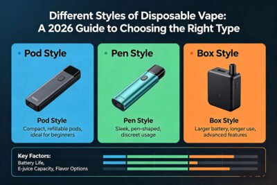 Different Styles of Disposable Vape: A 2026 Guide to Choosing the Right Type