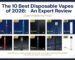 The 10 Best Disposable Vapes of 2026: An Expert Review