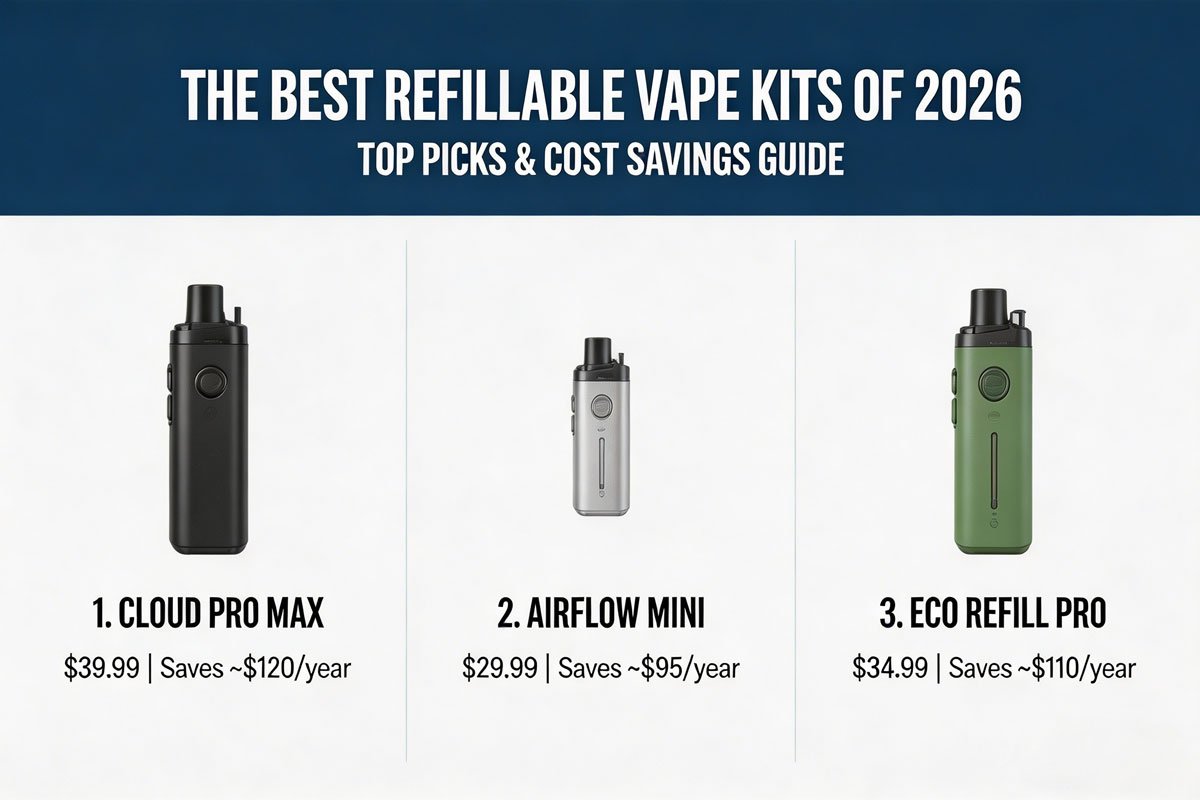 The Best Refillable Vape Kits of 2026: Top Picks & Cost Savings Guide