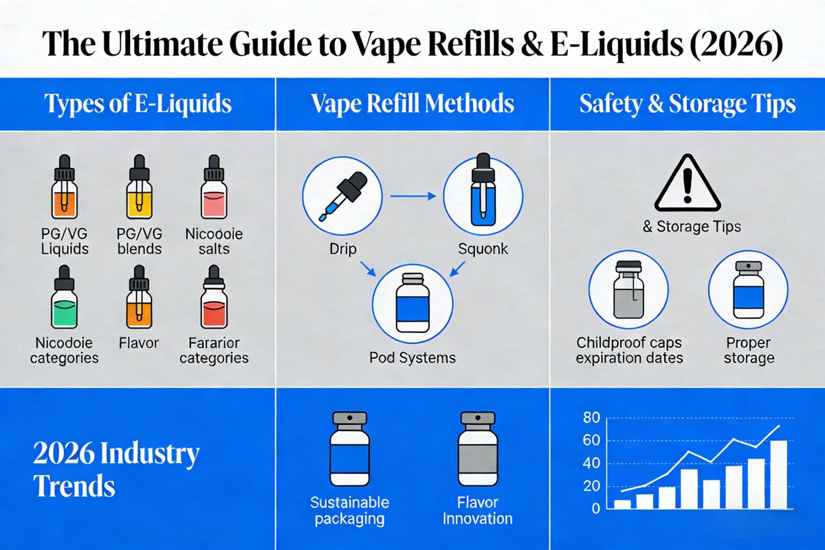 The Ultimate Guide to Vape Refills & E-Liquids (2026)